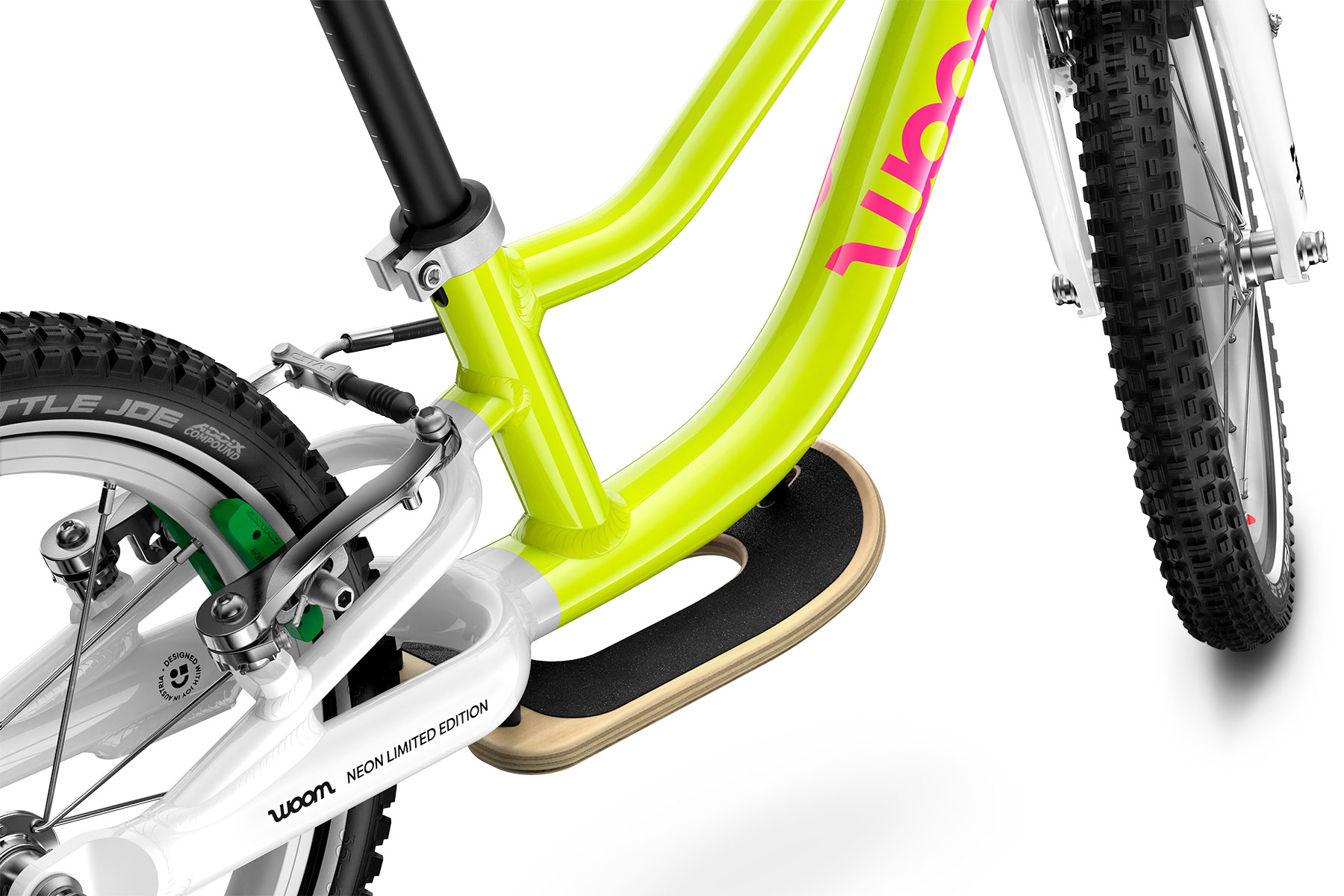 woom GO 1 PLUS Neon Lime LTD Surfboard