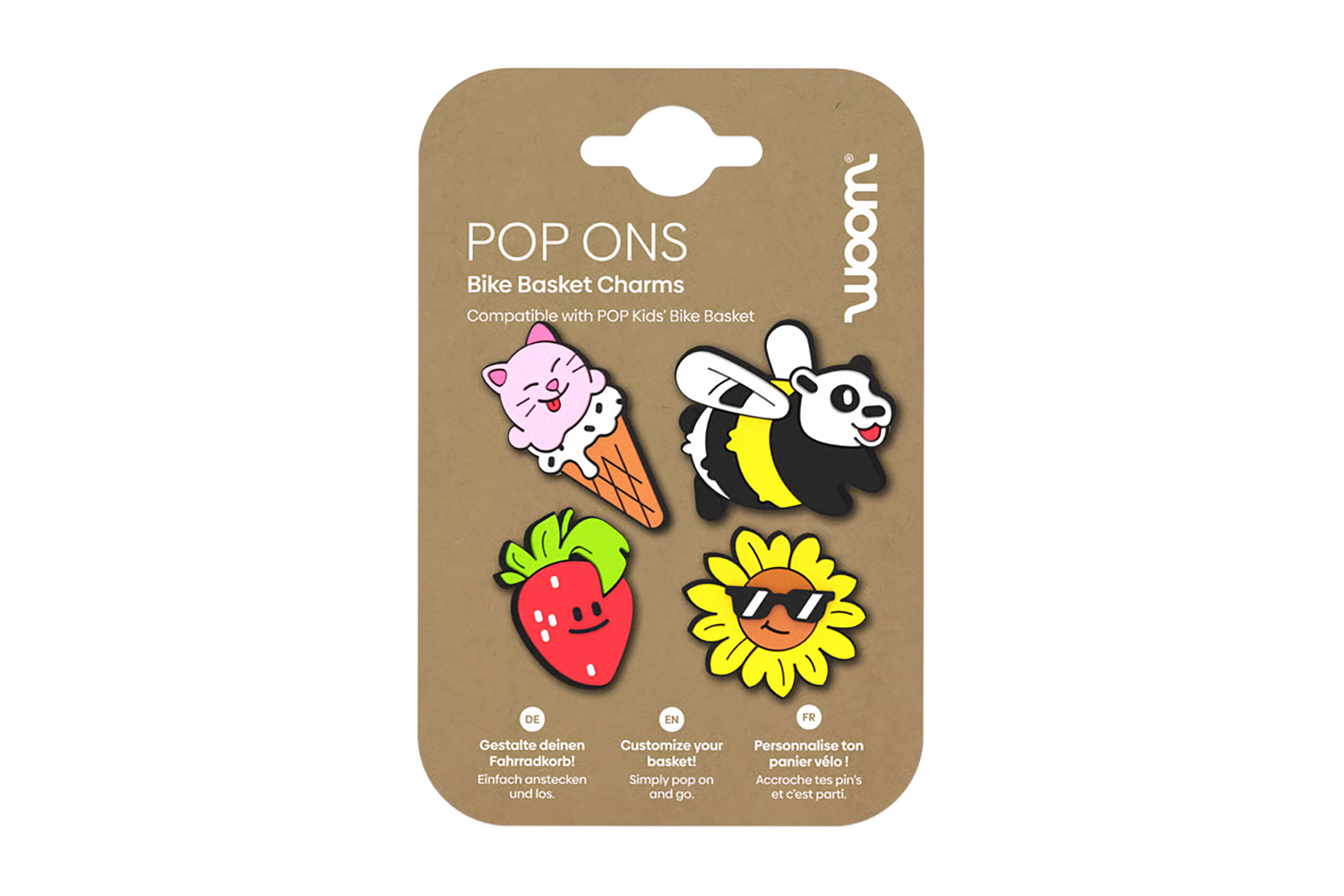 woom POP ONS pins til Basket/cykelkurv